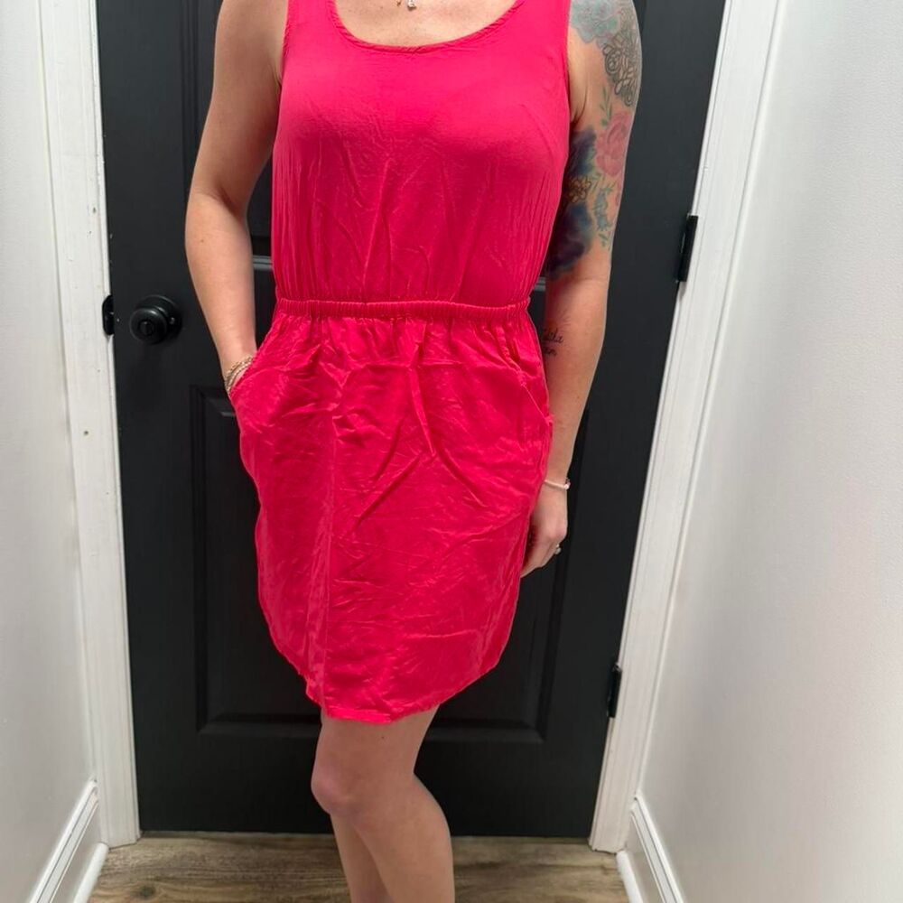 XS - Pink Mossimo sleeveless dress w/ pockets #dresseswithpockets #summerparty